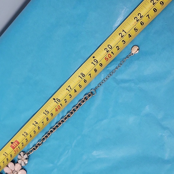 Statement Floral Embellished Rhinestone Necklace - Picture 7 of 10